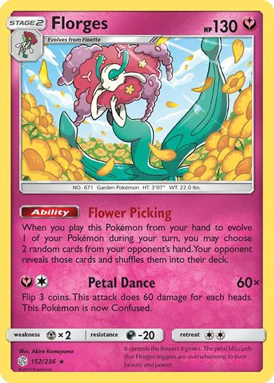 152/236 Florges Reverse Holo - Cosmic Eclipse