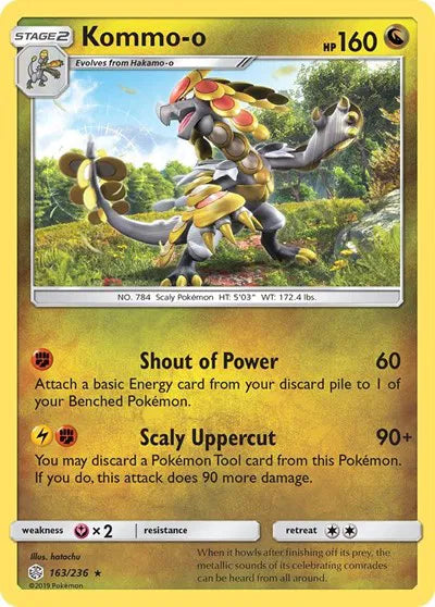 163/236 Kommo-o Reverse Holo - Cosmic Eclipse