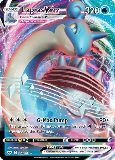 050/202 Lapras VMAX - Sword & Shield Base Set