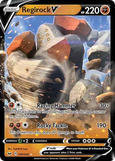 104/202 Regirock V - Sword & Shield