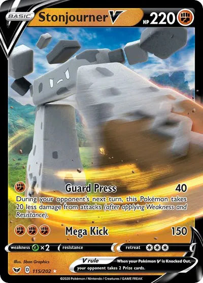 115/202 Stonjourner V - Sword & Shield