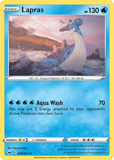 048/202 Lapras Reverse Holo - Sword & Shield