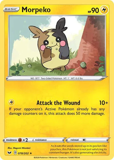 078/202 Morpeko Reverse Holo - Sword & Shield