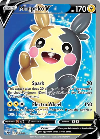 190/202 Morpeko V - Sword & Shield