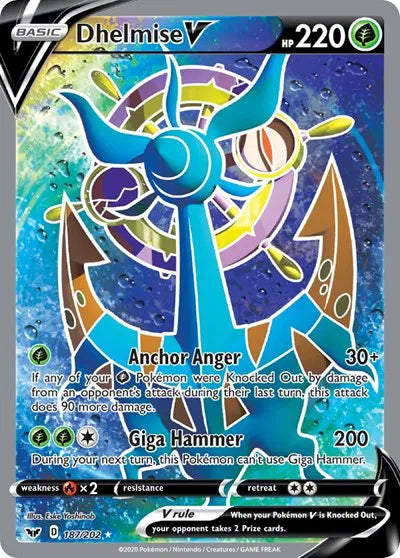 187/202 Dhelmise V - Sword & Shield