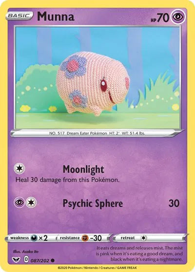 087/202 Munna Reverse Holo - Sword & Shield