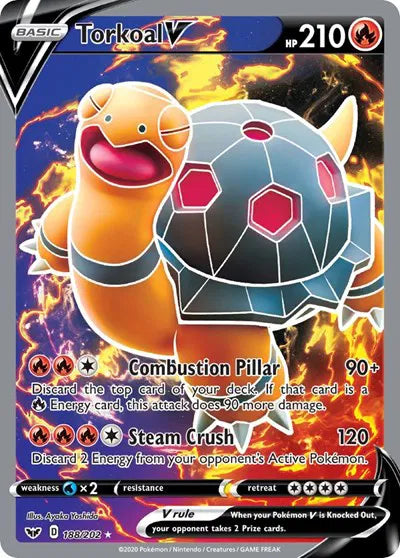 188/202 Torkoal V - Sword & Shield
