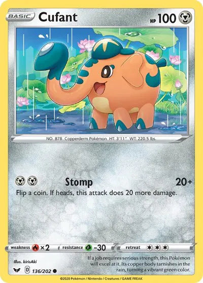 136/202 Cufant Reverse Holo - Sword & Shield