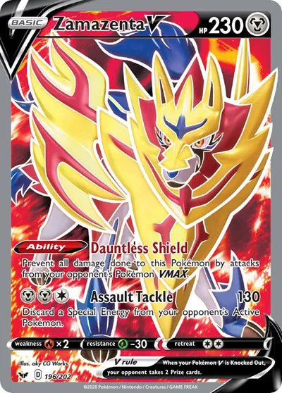 196/202 Zamazenta V - Sword & Shield