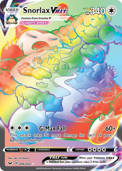 206/202 Snorlax VMAX - Sword & Shield