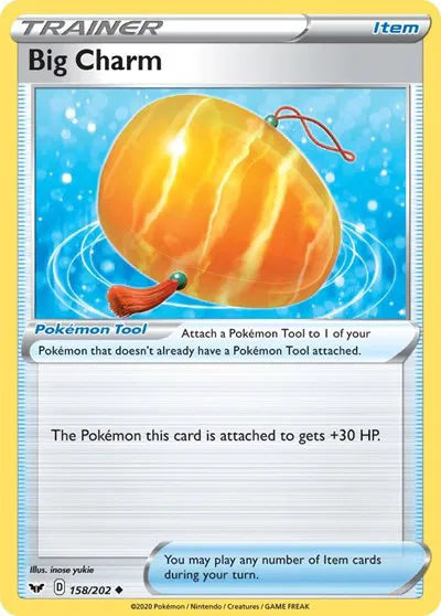 158/202 Big Charm Reverse Holo - Sword & Shield