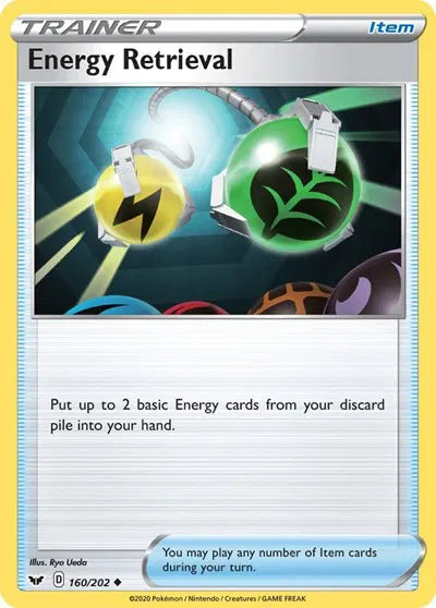 160/202 Energy Retrival Reverse Holo - Sword & Shield