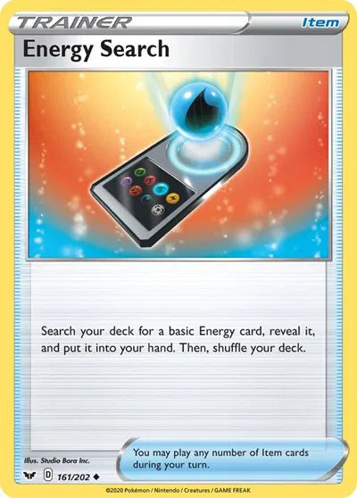 161/202 Energy Search Reverse Holo - Sword & Shield