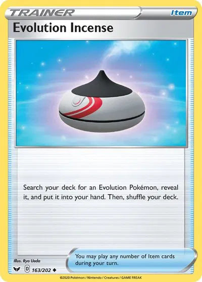 163/202 Evolution Incense Reverse Holo - Sword & Shield