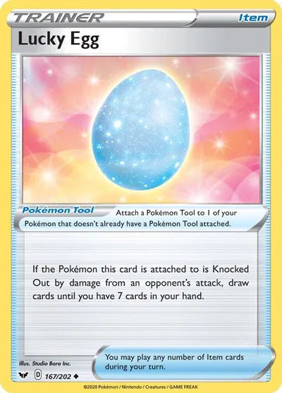 167/202 Lucky Egg Reverse Holo - Sword & Shield