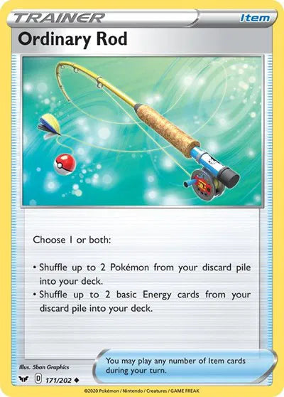 171/202 Ordinary Rod Reverse Holo - Sword & Shield