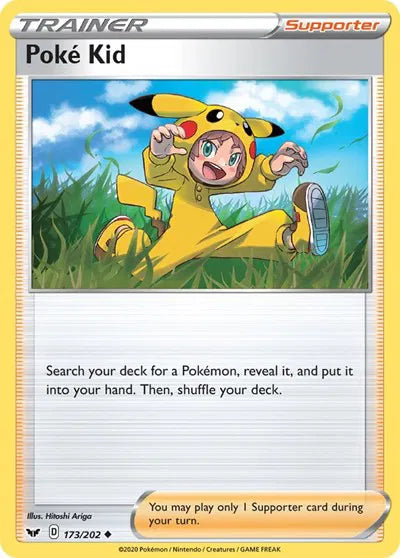 173/202 Poke Kid Reverse Holo - Sword & Shield