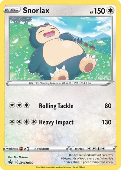 SWSH032 Snorlax - SWSH Black Star Promo