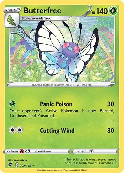003/192 Butterfree Reverse Holo