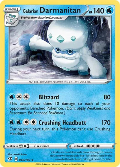048/192 Galarian Darmanitan Reverse Holo - Rebel Clash