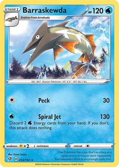 053/192 Barraskewda Reverse Holo - Rebel Clash