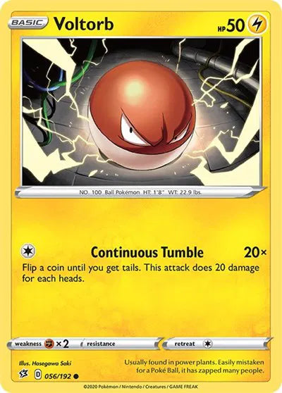 056/192 Voltorb Reverse Holo - Rebel Clash