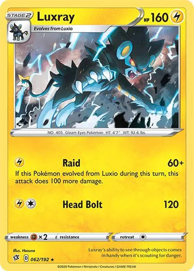 062/192 Luxray Holofoil - Rebel Clash