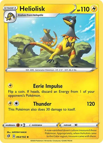064/192 Heliolisk Reverse Holo - Rebel Clash