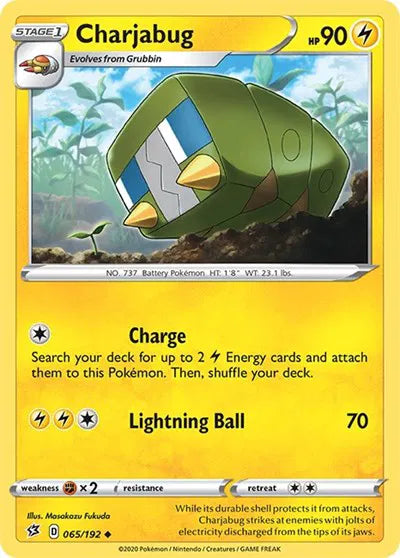 065/192 Charjabug Reverse Holo - Rebel Clash