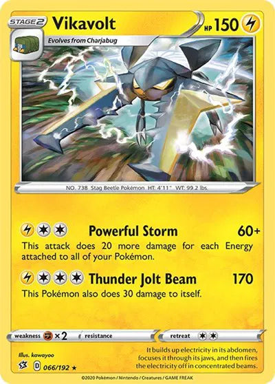 066/192 Vikavolt Holofoil - Rebel Clash