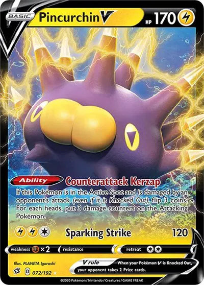 072/192 Pincurchin V - Rebel Clash