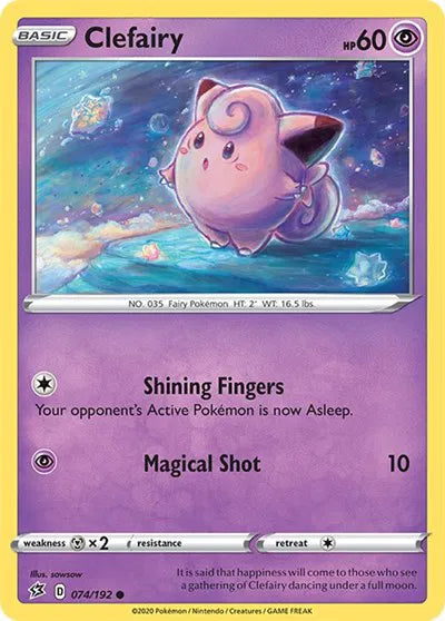 074/192 Clefairy Reverse Holo - Rebel Clash