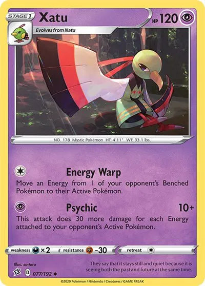 077/192 Xatu Reverse Holo - Rebel Clash