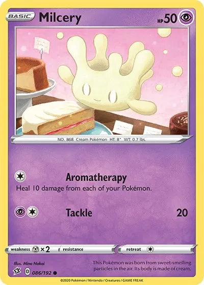 086/192 Milcery Reverse Holo - Rebel Clash