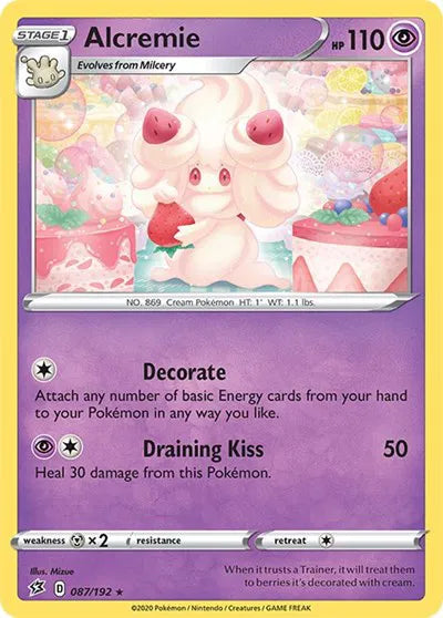 087/192 Alcremie Reverse Holo - Rebel Clash