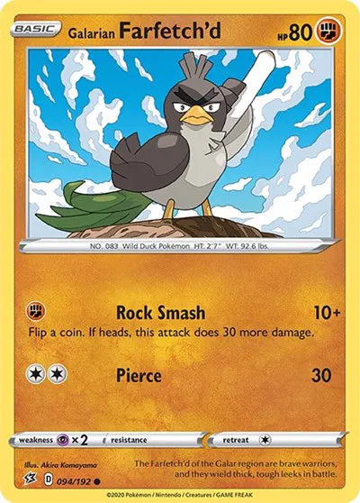 094/192 Galarian Farfetch'd - Rebel Clash