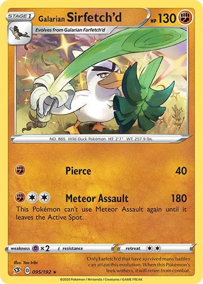 095/192 Galarian Sirfetch'd Holofoil - Rebel Clash