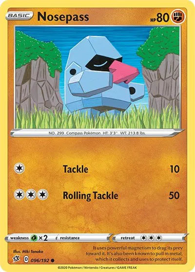096/192 Nosepass Reverse Holo - Rebel Clash
