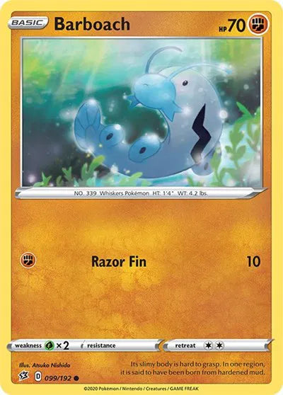 099/192 Barboach Reverse Holo - Rebel Clash
