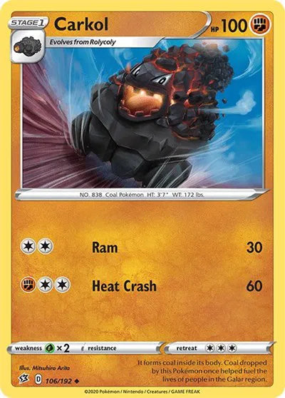 106/192 Carkol Reverse Holo - Rebel Clash