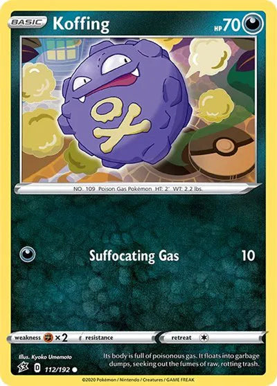 112/192 Koffing Reverse Holo - Rebel Clash