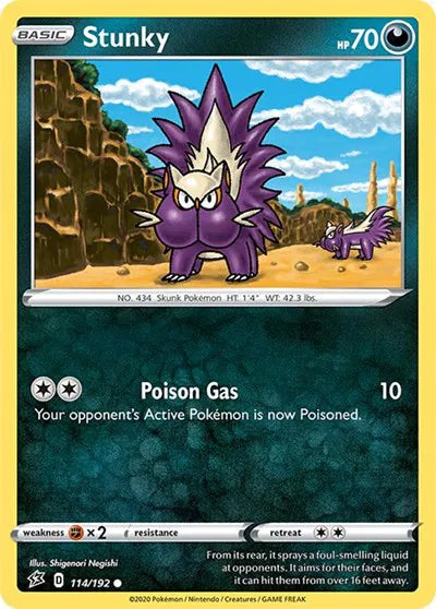 114/192 Stunky Reverse Holo - Rebel Clash