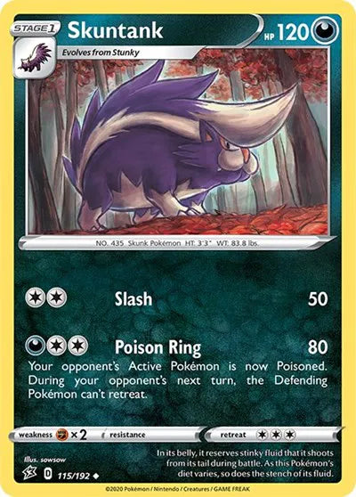 115/192 Skuntank Reverse Holo - Rebel Clash