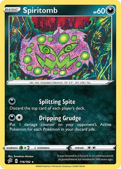 116/192 Spiritomb Reverse Holo - Rebel Clash