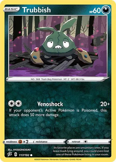 117/192 Trubbish Reverse Holo - Rebel Clash