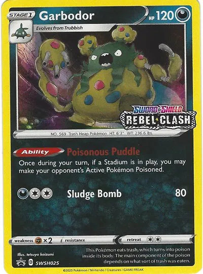 SWSH025 Garbodor - SWSH Black Star Promo