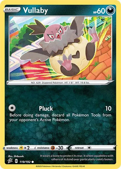 119/192 Vullaby Reverse Holo - Rebel Clash