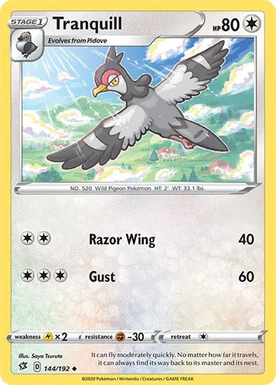 144/192 Tranquill Reverse Holo - Rebel Clash