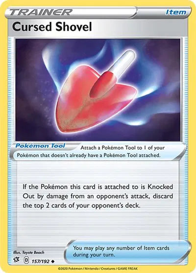 157/192 Cursed Shovel Reverse Holo - Rebel Clash