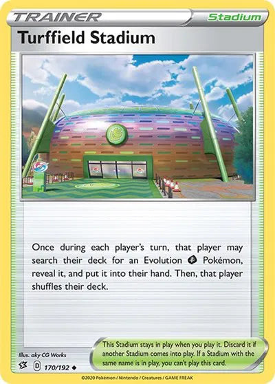 170/192 Turffield Stadium Reverse Holo - Rebel Clash